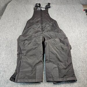 Polar Edge Silver Series Mens Snow Bibs Black Insulated Ski Snowboard Overalls M